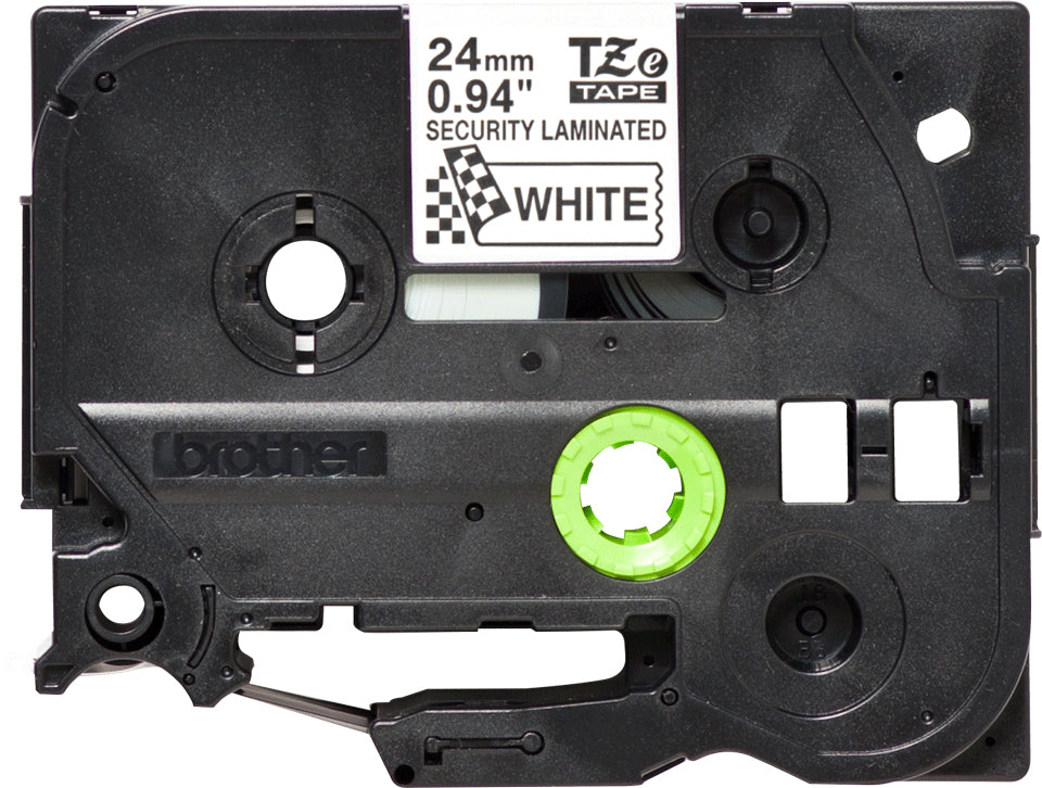 Brother TZe-SE5 Schriftband – Schwarz auf Weiss – 30 mm × 8 m, laminiert – für Brother P-touch