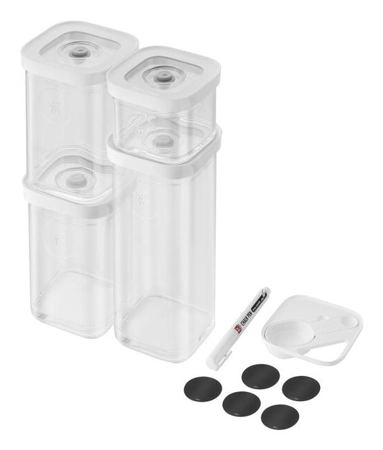 ZWILLING Behälter Set Cube Box S – 320 ml, 825 ml, 1,3 l – für Vakuumierer, 6 Stk.