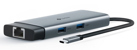 TP-Link UH6120C USB-Hub – USB-C, 1× HDMI, 2× USB-A, 2× USB-C, 100 W PD, GbE, für Windows/Mac/ChromeOS