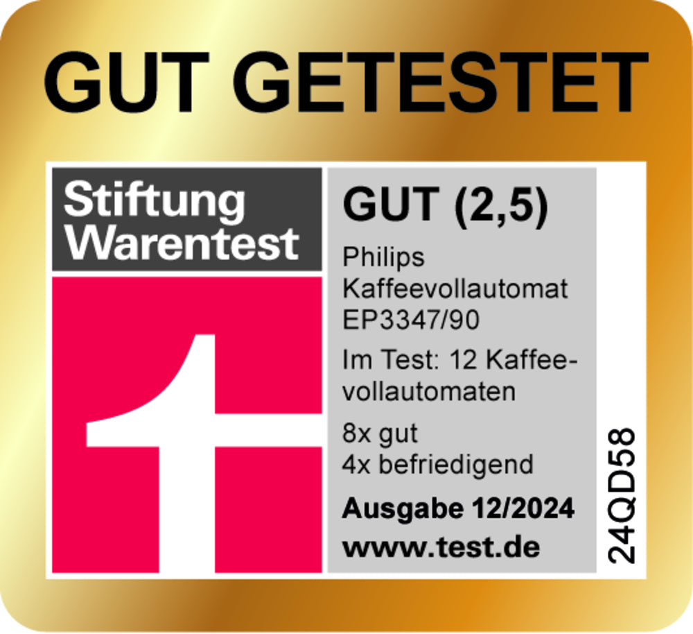 Philips Serie 3300 EP3347/90 Kaffeevollautomat – 15 bar, 1,8 l, 275 g, Keramik-Mahlwerk, Schwarz