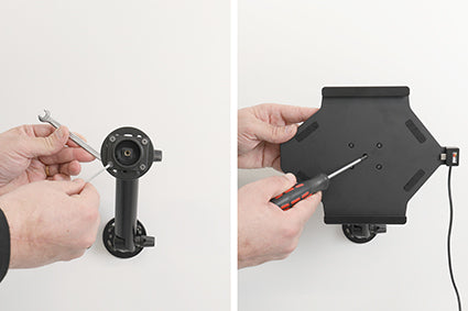 Brodit Fahrzeug-Dock für Samsung Galaxy Tab A9+ 11 (SM-X210/X215/X216) – Aktives Laden 5/9/12 V – Schwarz