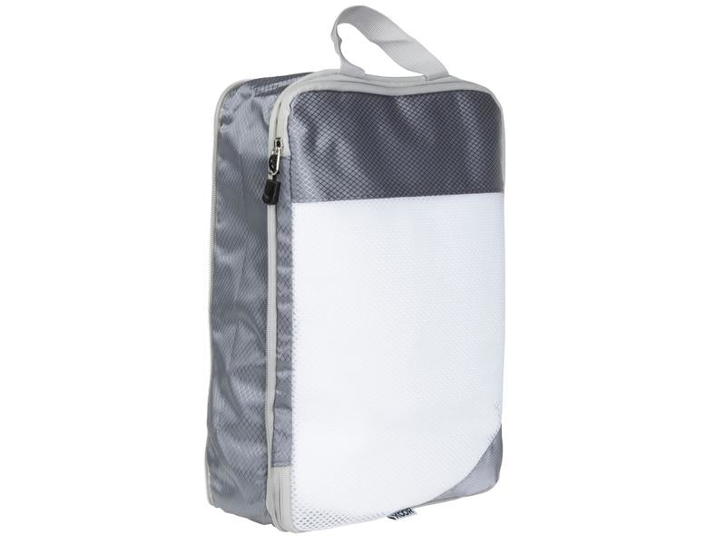 KOOR Reissverschlusstasche – 35×9×25 cm – Grau – Polyester – 2 Stk.