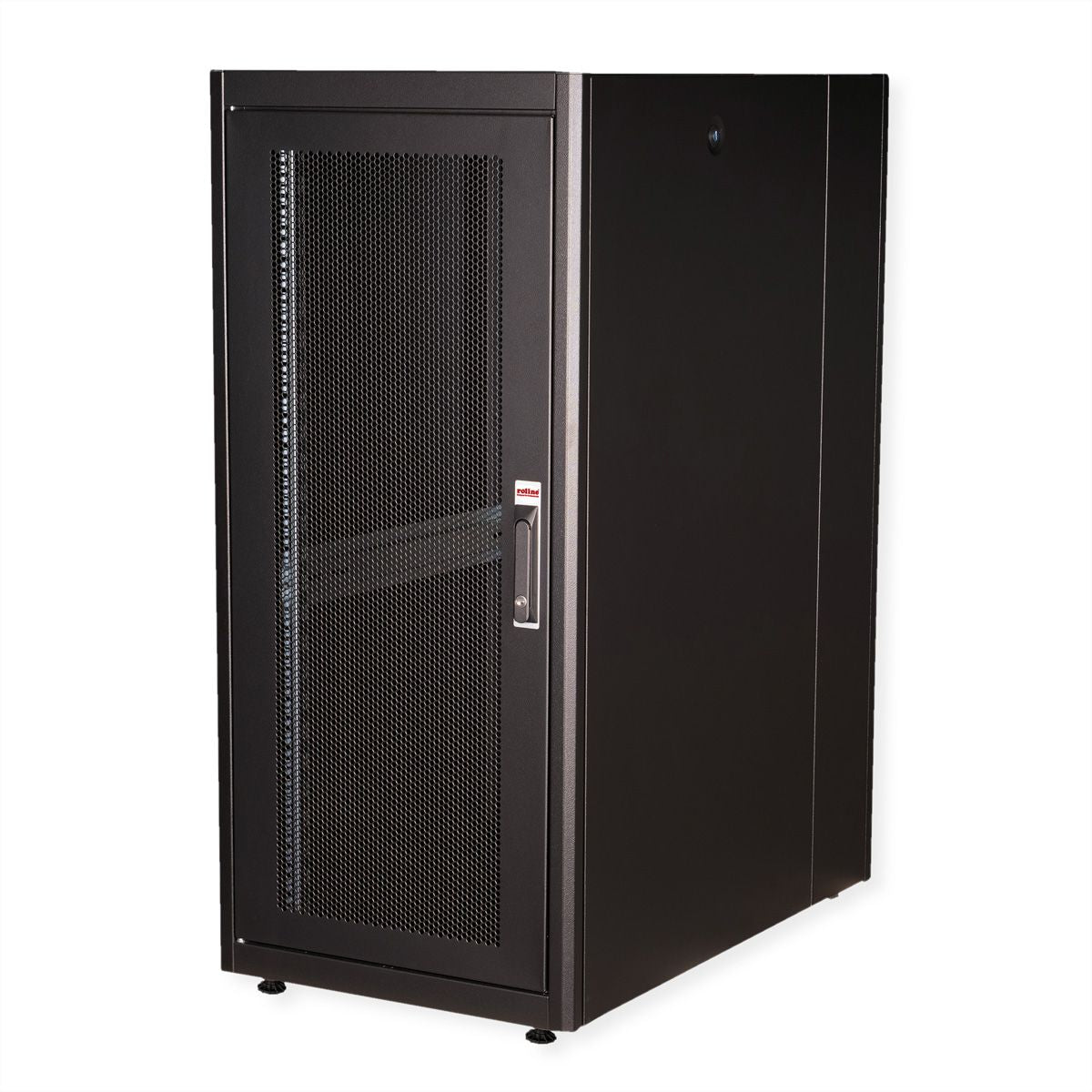 ROLINE Basic – 19" Netzwerkschrank 26U, IP20, abschliessbar, 600 × 1000 × 1300 mm, schwarz, Stahl