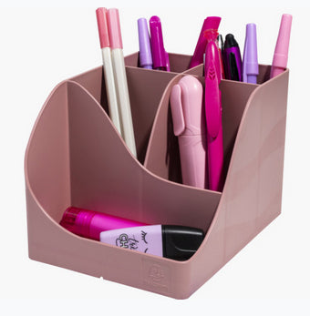 Exacompta Multiköcher – 5 Fächer, rosa, Kunststoff, B 109 × H 119 × T 155 mm