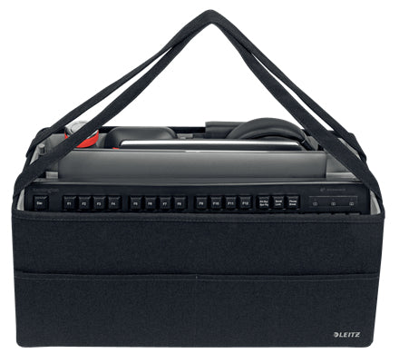 Leitz Umhängetasche 64440089 – Stoff, Schwarz