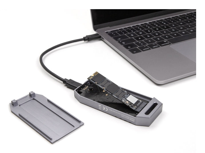 DeLOCK 42033 – 1-Bay SSD-Gehäuse (M.2 NVMe) – USB4 40 Gbit/s, USB-C