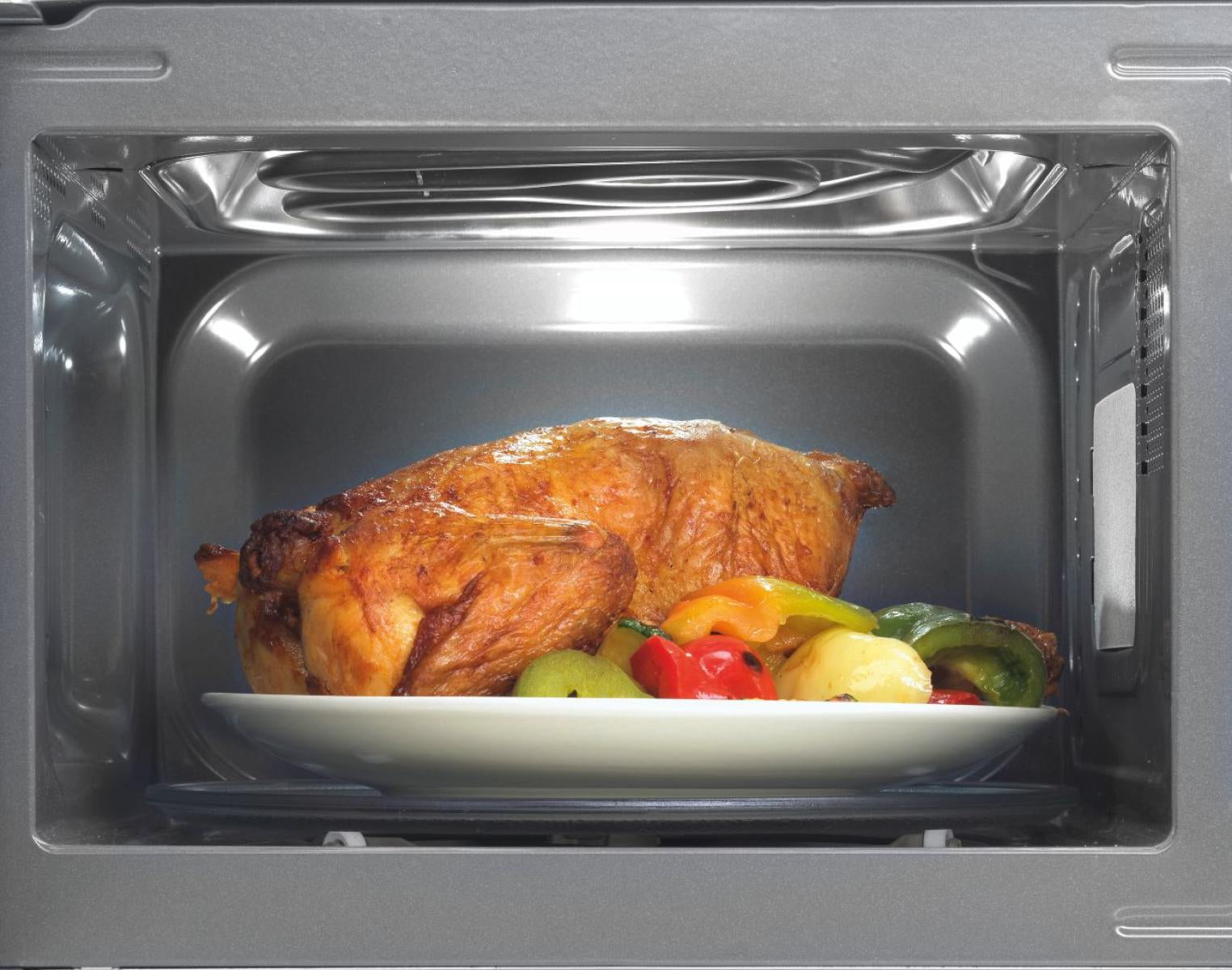 Hisense Kombi-Mikrowelle H20MOMS4HG – 20 l, Grill & Keramikboden, 700 W – Silber