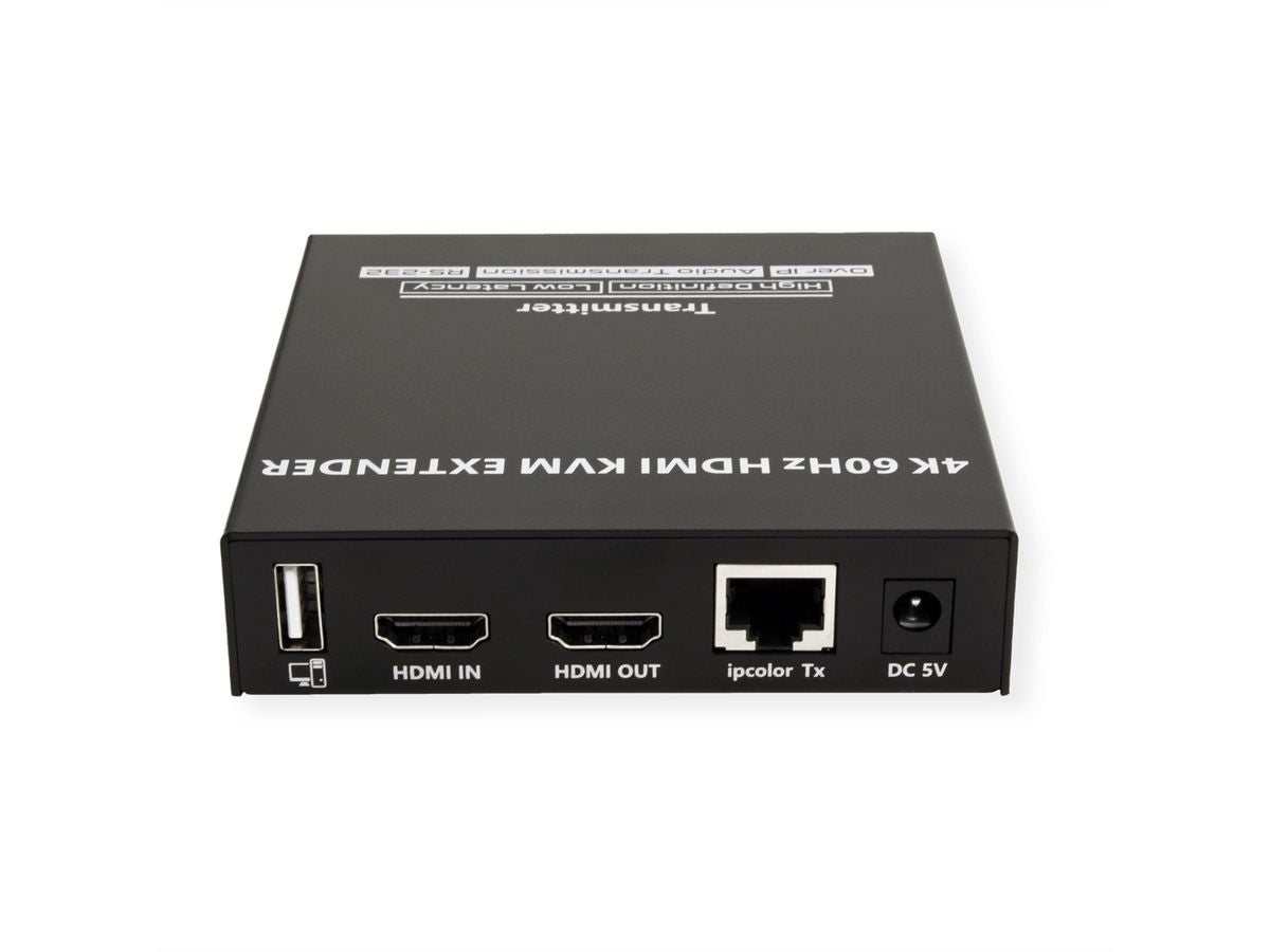 VALUE KVM-Extender-Set HDMI – 4K/60 Hz, USB, Audio, RS-232, bis 120 m über Cat 6