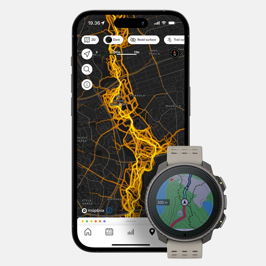 Suunto Vertical Titanium Solar 49 mm GPS – Polyamid Schwarz, Sportband, Grau, S/M, 100 m