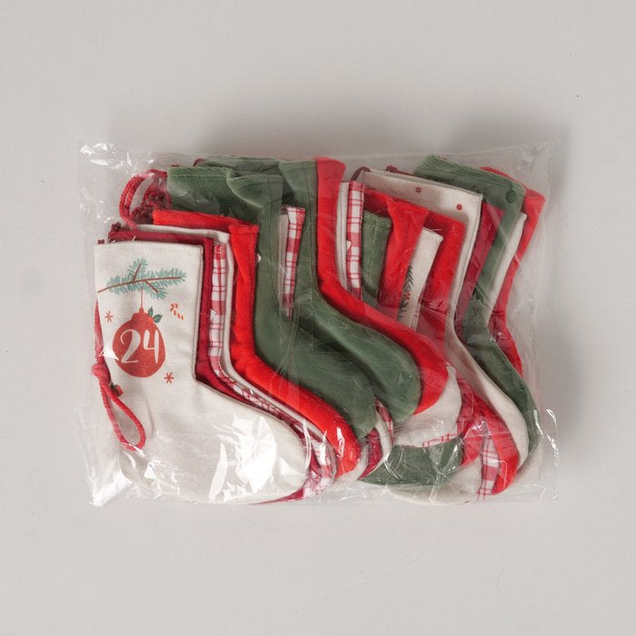 Boltze Adventskalender – Weihnachten – zum Befüllen, 24 Türchen – 20 × 283 cm