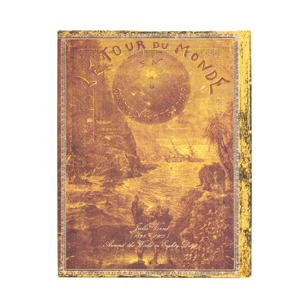 Paperblanks Notizbuch – 180 × 230 mm – 120 g/m² – Hardcover, Falt-Innentasche, Leseband, Braun, FSC