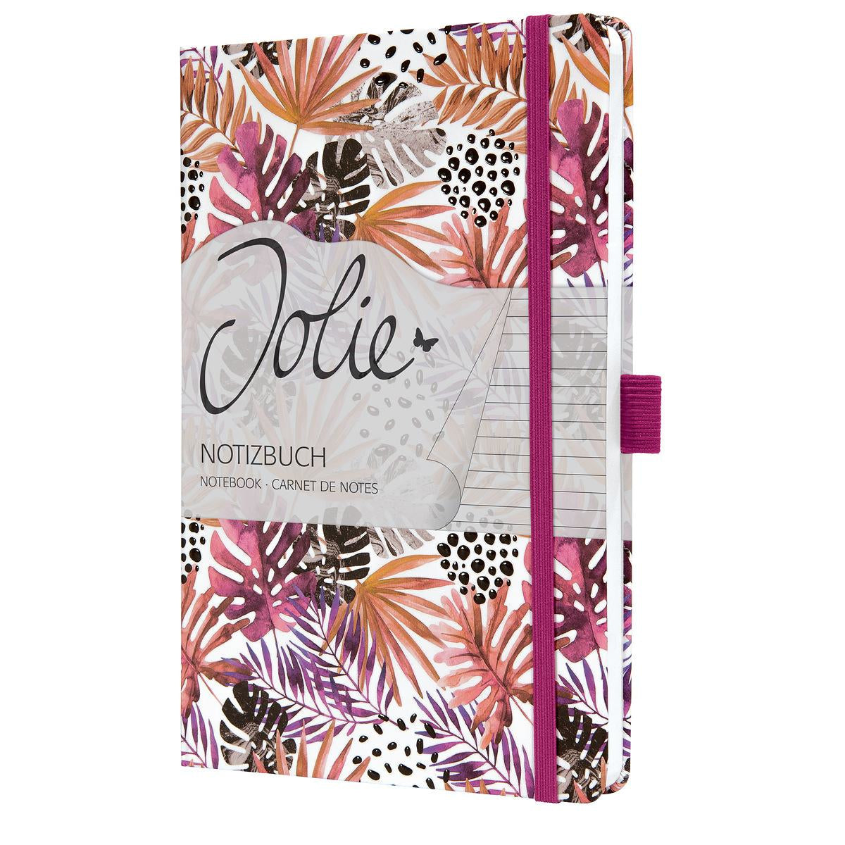 Sigel Notizbuch, A5, liniert, Fadenheftung, Hardcover, 174 Seiten, perforiert, 80 g/m² – mehrfarbig