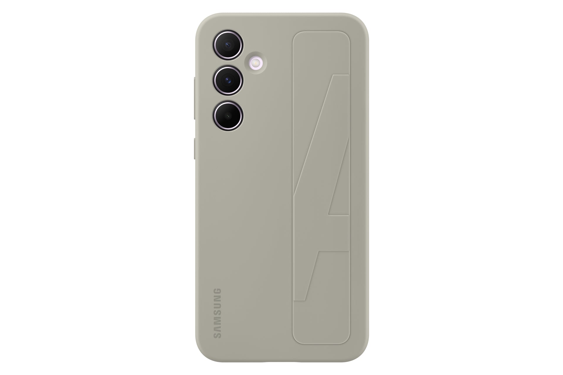 Samsung Backcover – für Samsung Galaxy A55 5G – grau – Silikon – mit Ständer, stossfest