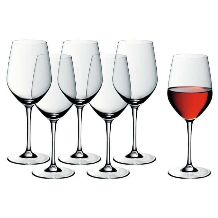 WMF Rotweinglas – 0,45 l, Glas, transparent, spülmaschinenbeständig