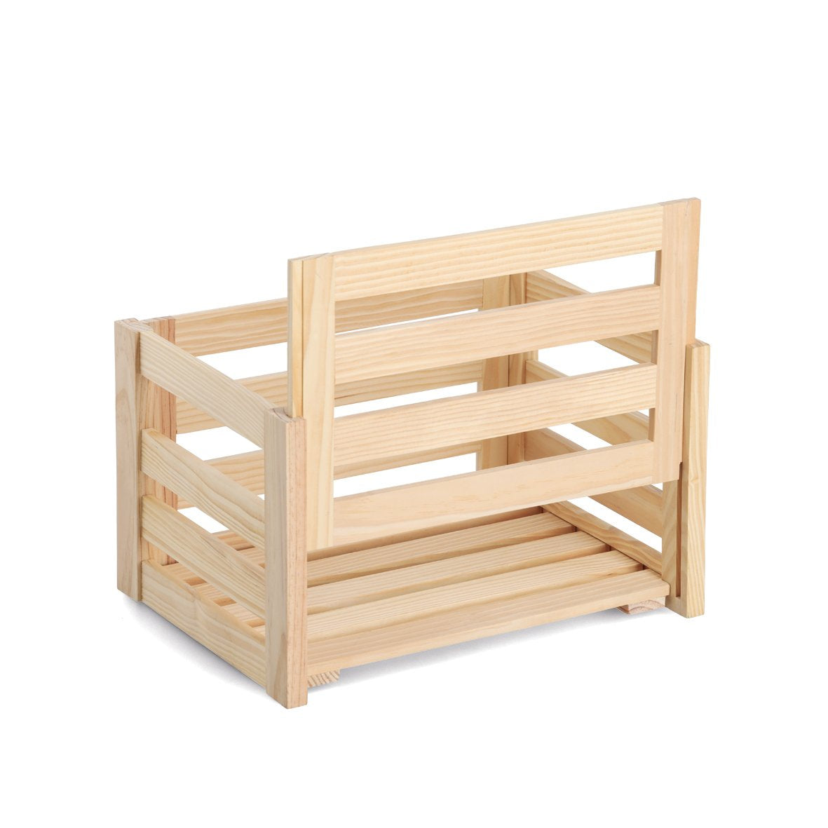 Zeller Present 13362 Aufbewahrungsbox ohne Deckel – Kiefernholz – Braun – 300 × 240 × 400 mm