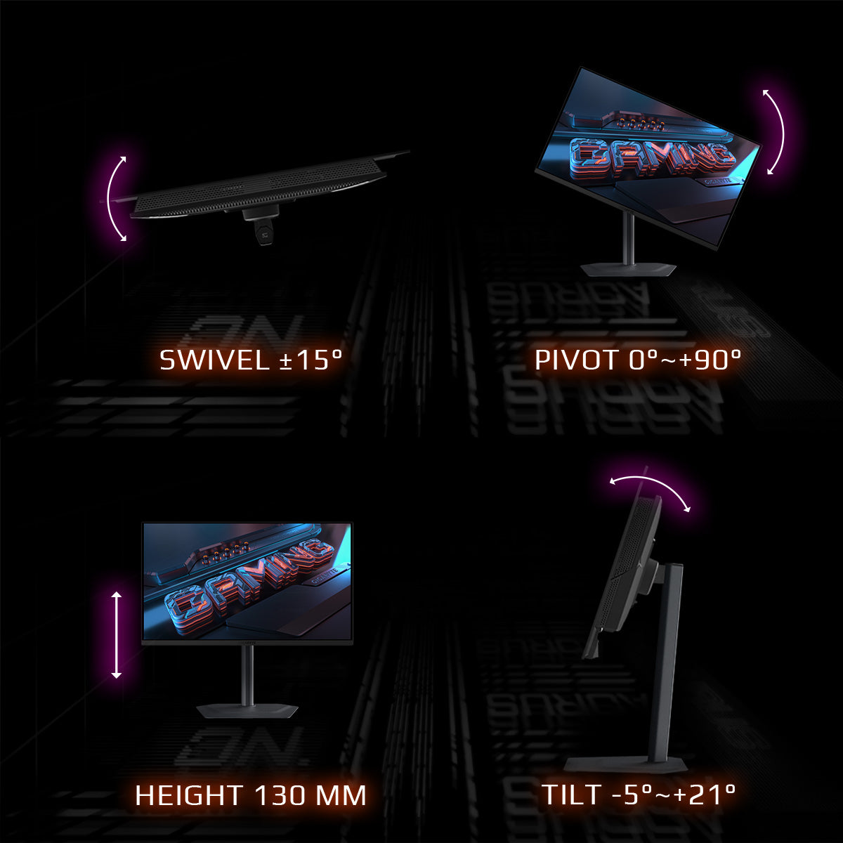 GIGABYTE MO27Q2 – Monitor, 27", 2560 × 1440 (WQHD), OLED, 240 Hz, 250 cd/m²