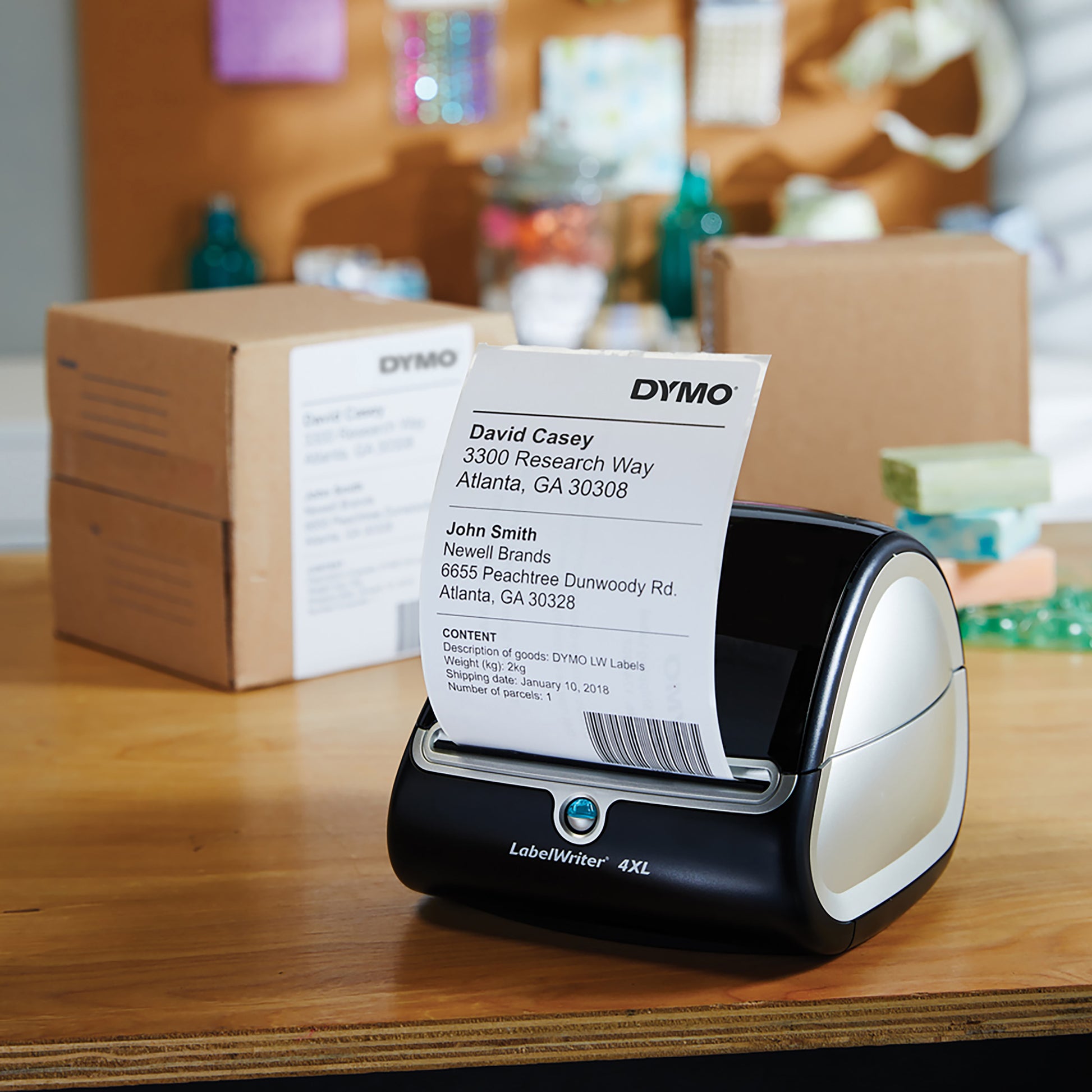 DYMO 2238107 – Etiketten (Rolle) 104 × 159 mm – permanent haftend – 220 Etiketten/Rolle, 6 Rollen/Pack