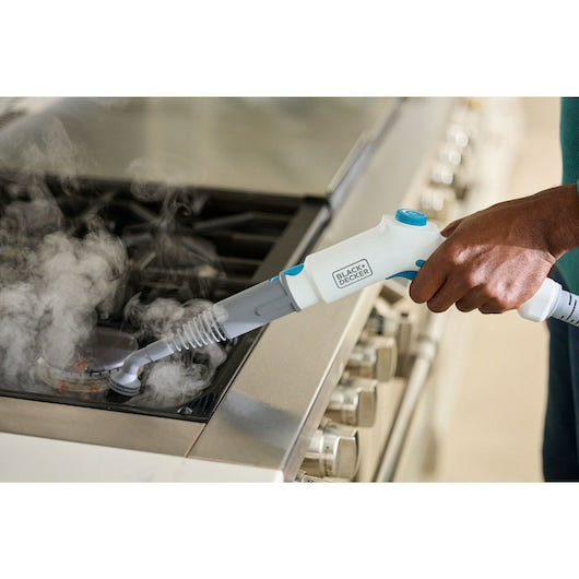 Black & Decker BLACK+DECKER Dampfreiniger – 1200 ml, weiss, für Arbeitsflächen