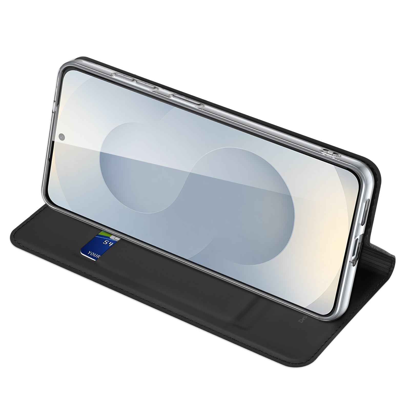 nevox Vario Series Folio – für Samsung Galaxy S26, mit Ständer, mit Kartenfach, PU+TPU, Schwarz