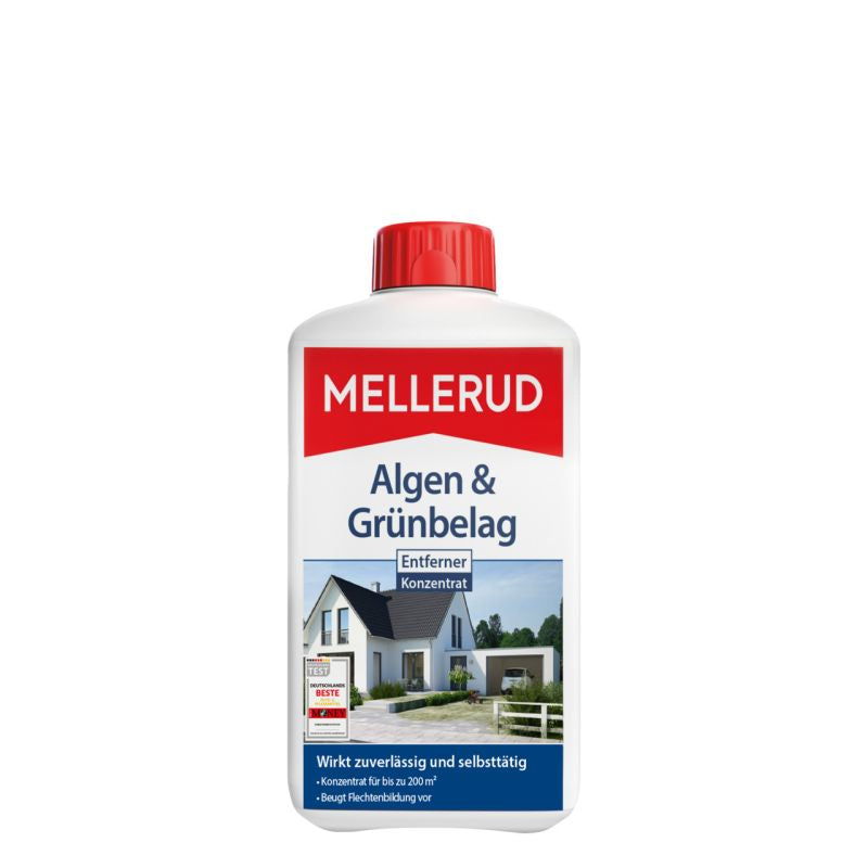MELLERUD Spezialreiniger für Algen und Laubmoose – Flüssigkeit – 1 l