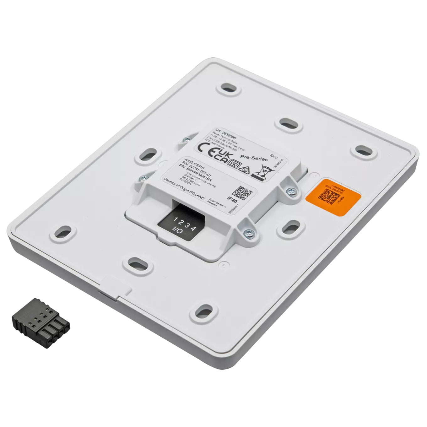 Axis C8310 – Digitaler Lautstärkeregler, Wandmontiert, Klemmen, 12 V, Weiss