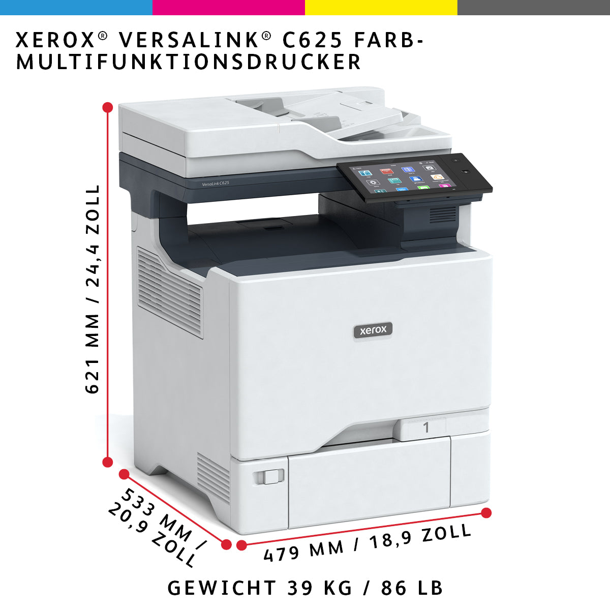 Xerox VersaLink C625V_DN – Farbiges Laser-MFP