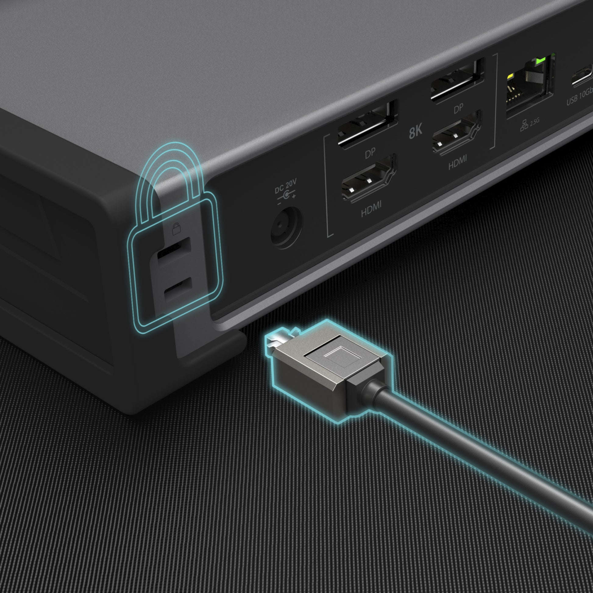 j5create JTD568 Dockingstation – Thunderbolt 4, 2× DP, 2× HDMI, 6× USB-A, 1× USB-C, 98 W PD, für Windows/Mac