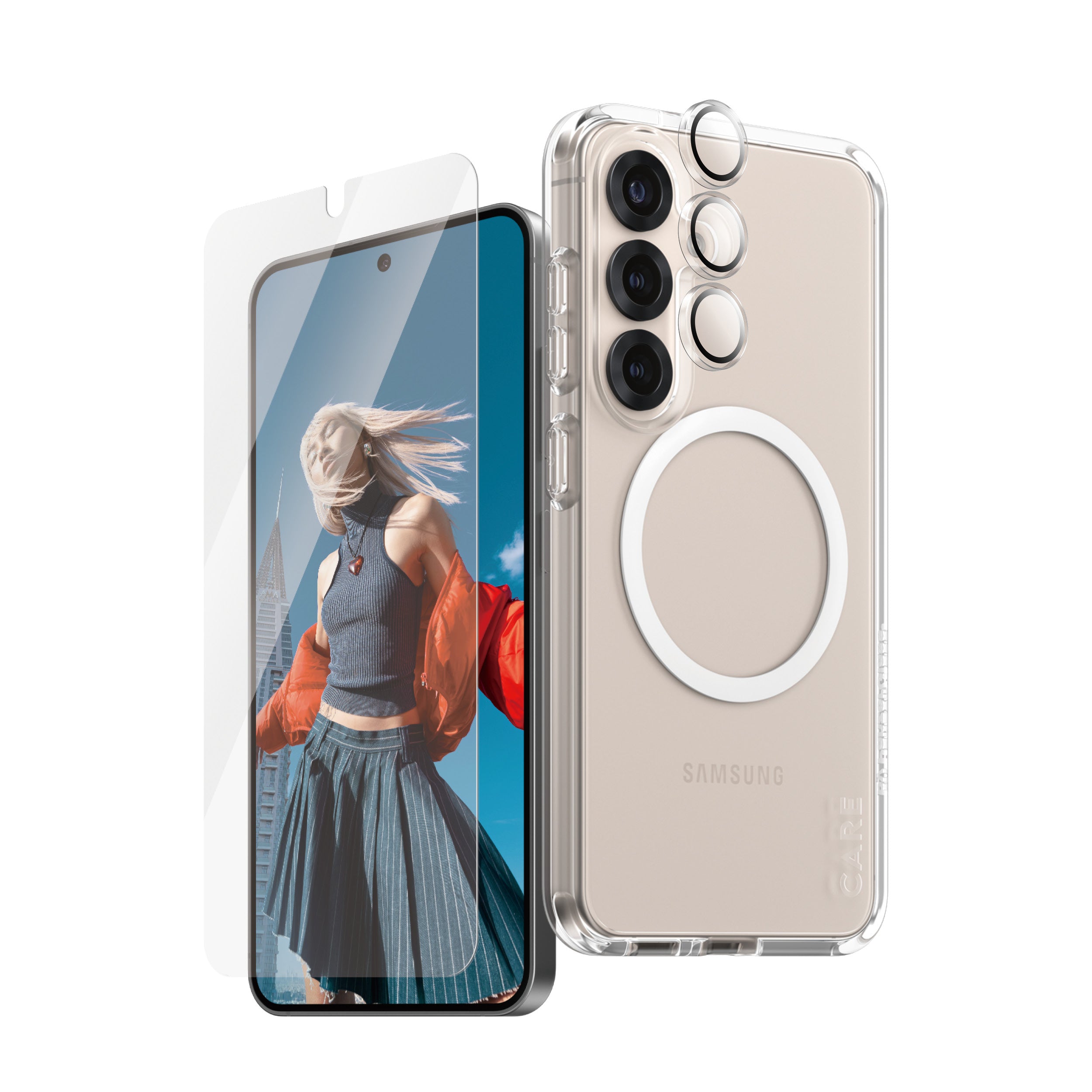 PanzerGlass Displayschutz (Panzerglas), Ultra-Wide Fit – für Galaxy S25 – mit Applikator