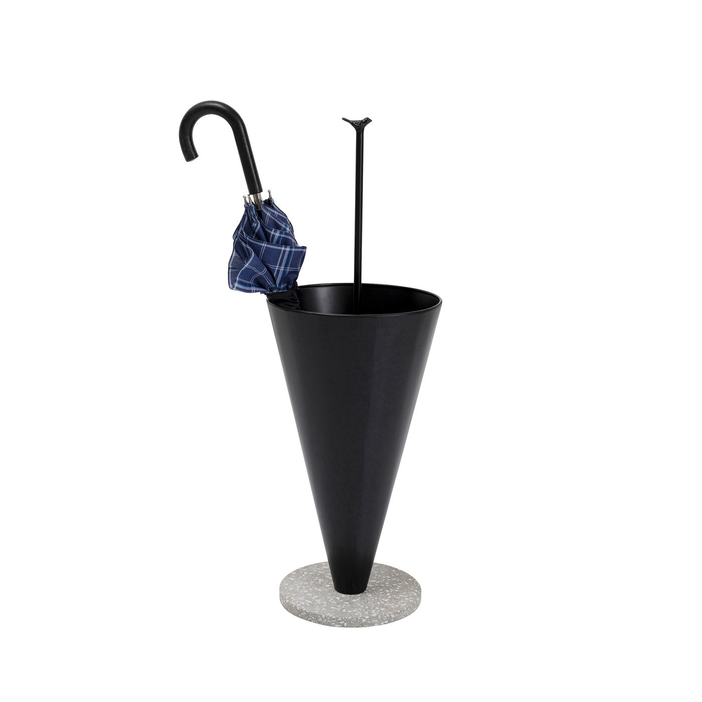 KARE Schirmständer – Stahl, Schwarz, 30 × 30 × 85 cm