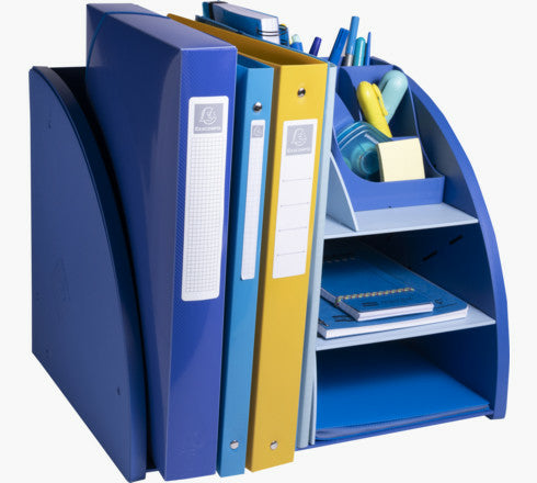 Exacompta Organizer Bee Blue – für ISO-A-Formate A5, A6 – 356 × 282 × 282 mm