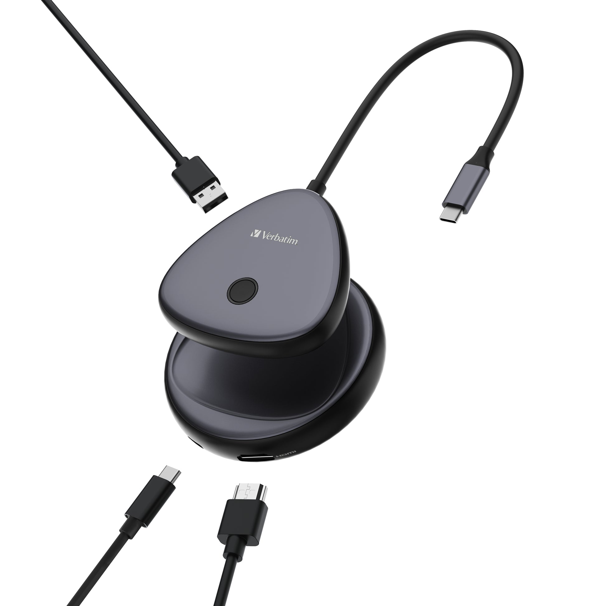 Verbatim WDA-02 – Wireless HDMI Extender-Set, 4K, USB-C, für Android, Windows und Mac