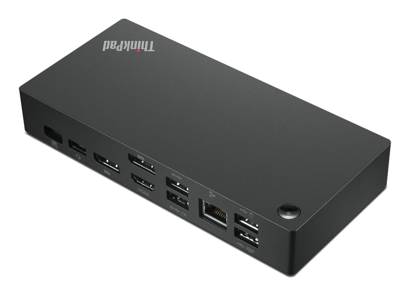 Lenovo 40AY0135US Dockingstation – USB-C, 2× DP, 1× HDMI, 5× USB-A, 1× USB-C, 135 W PD, GbE, 3,5 mm Audio