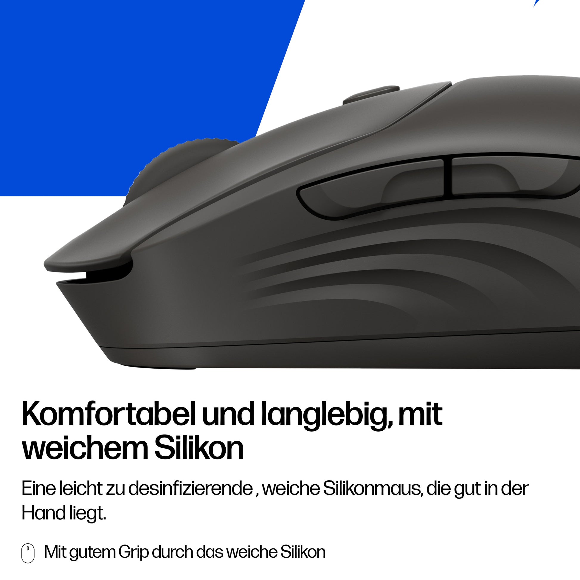 HP 405 Quiet – Maus – Kabellos (2,4 GHz), Schwarz