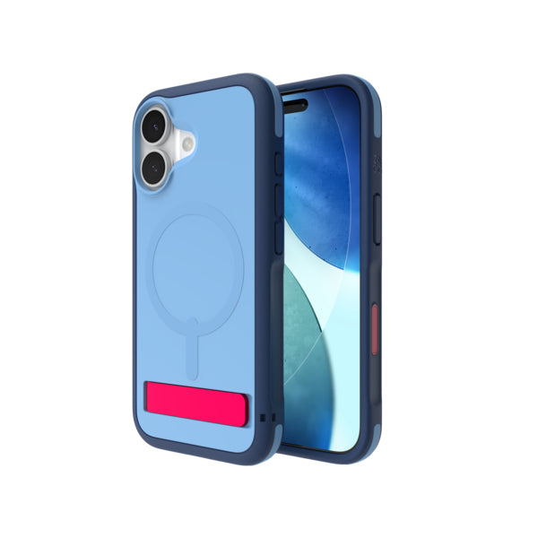 ZAGG Sedona Snap Backcover – für Apple iPhone 17 – MagSafe, mit Ständer, Graphen, Blau, bis 4 m Sturzsicher