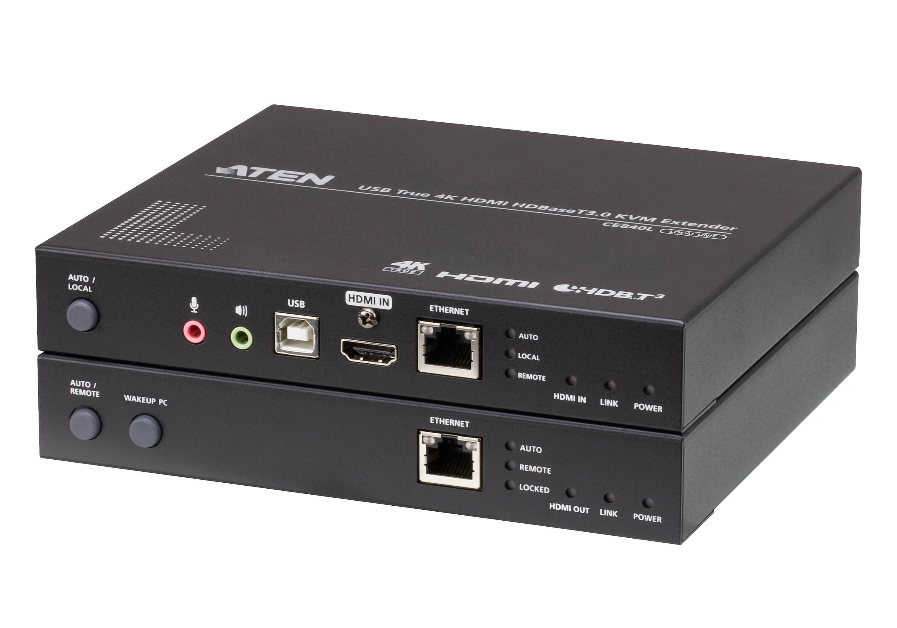 ATEN CE840 – KVM-Extender (HDMI, HDBaseT 3.0) – True 4K (4096×2160, 60 Hz, 4:4:4), 100 m, 4×USB 2.0