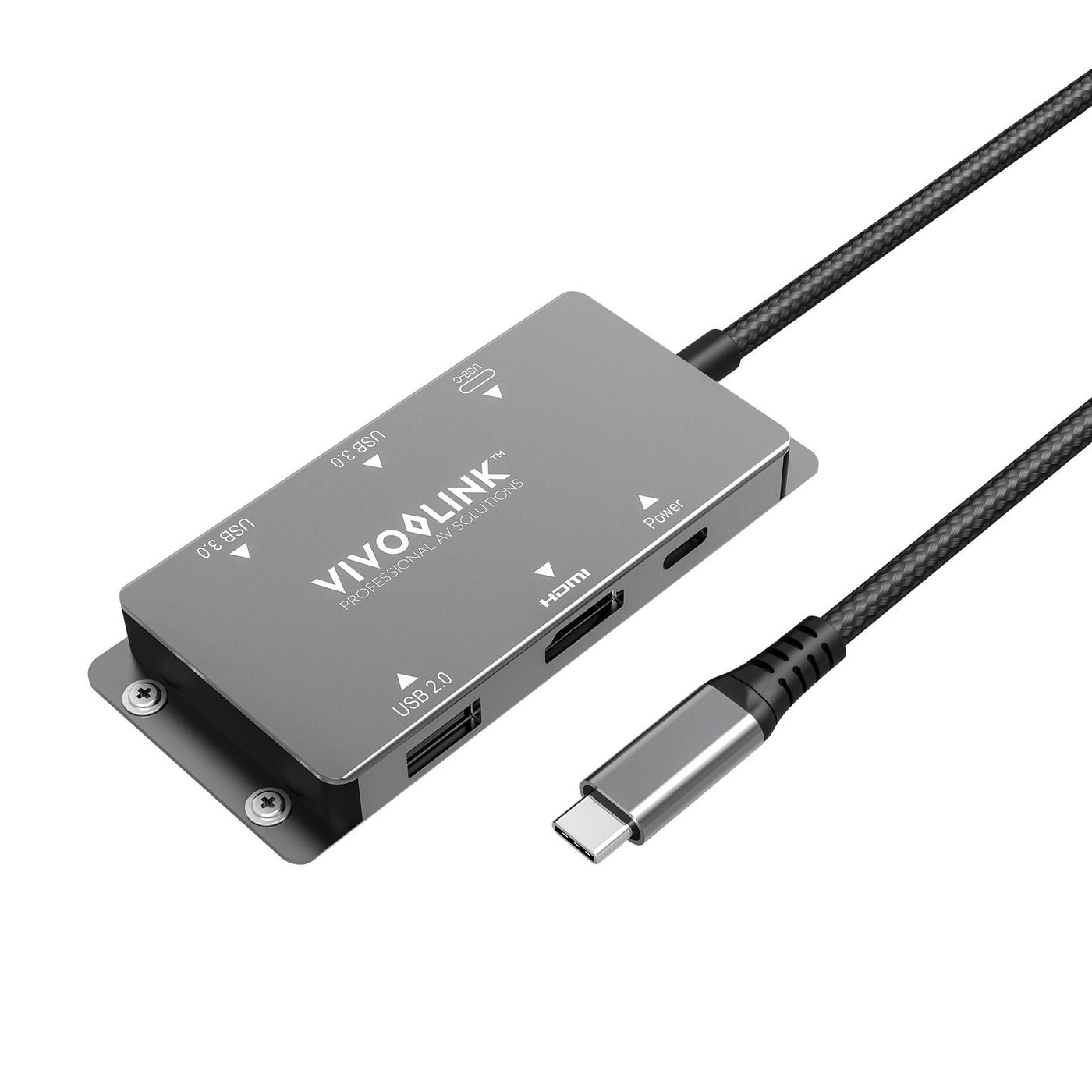 Vivolink VLUSBCHUB Multiport-Adapter – USB-C, 1× DP, 1× HDMI