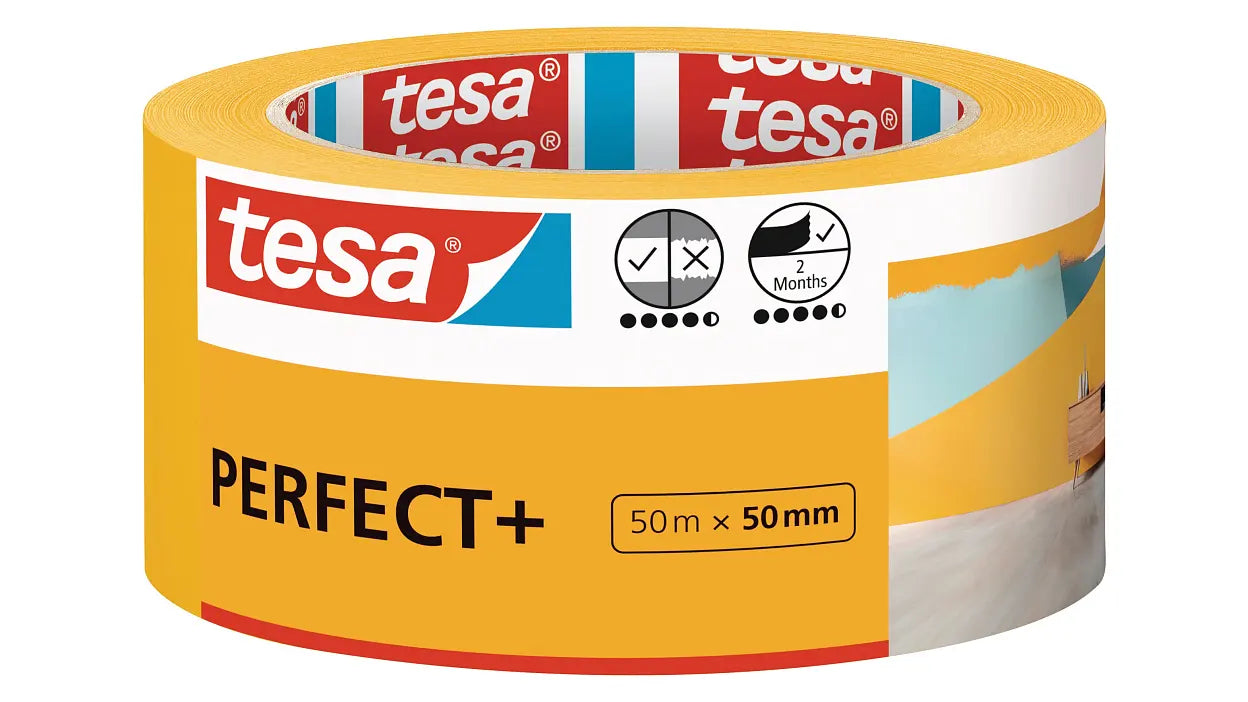 TESA Malerband Perfect – 50 mm × 50,0 m, innen
