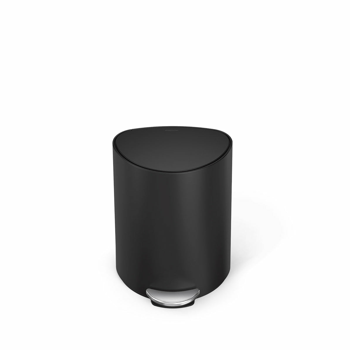 simplehuman Papierkorb – 6 l – Edelstahl – B × H × T 280 × 370 × 200 mm