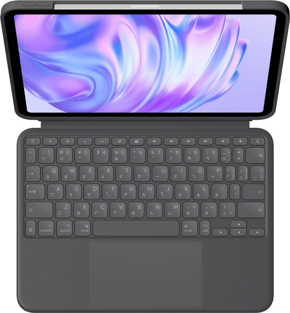 Logitech Combo Touch QWERTZ Schweizer Tablet- & Notebook-Tasche – Graphit