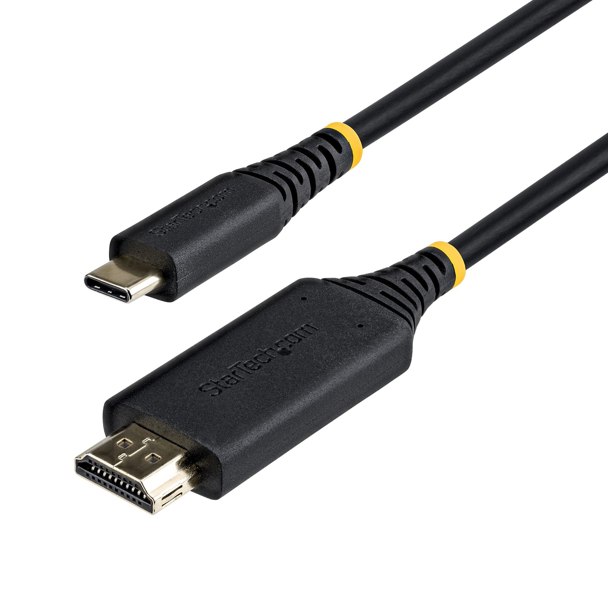 StarTech.com 2M-USBC-HDMI-4K60-G Kabel USB-C zu HDMI – 4K (3840 × 2160) @ 60 Hz, HDMI 2.0, HDR, 2 m, Schwarz