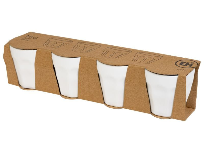 Furber. Furber Espressotasse – 4er Set, 90 ml, Ø 6,5 cm, Porzellan, Weiss, spülmaschinenfest, mikrowellenfest