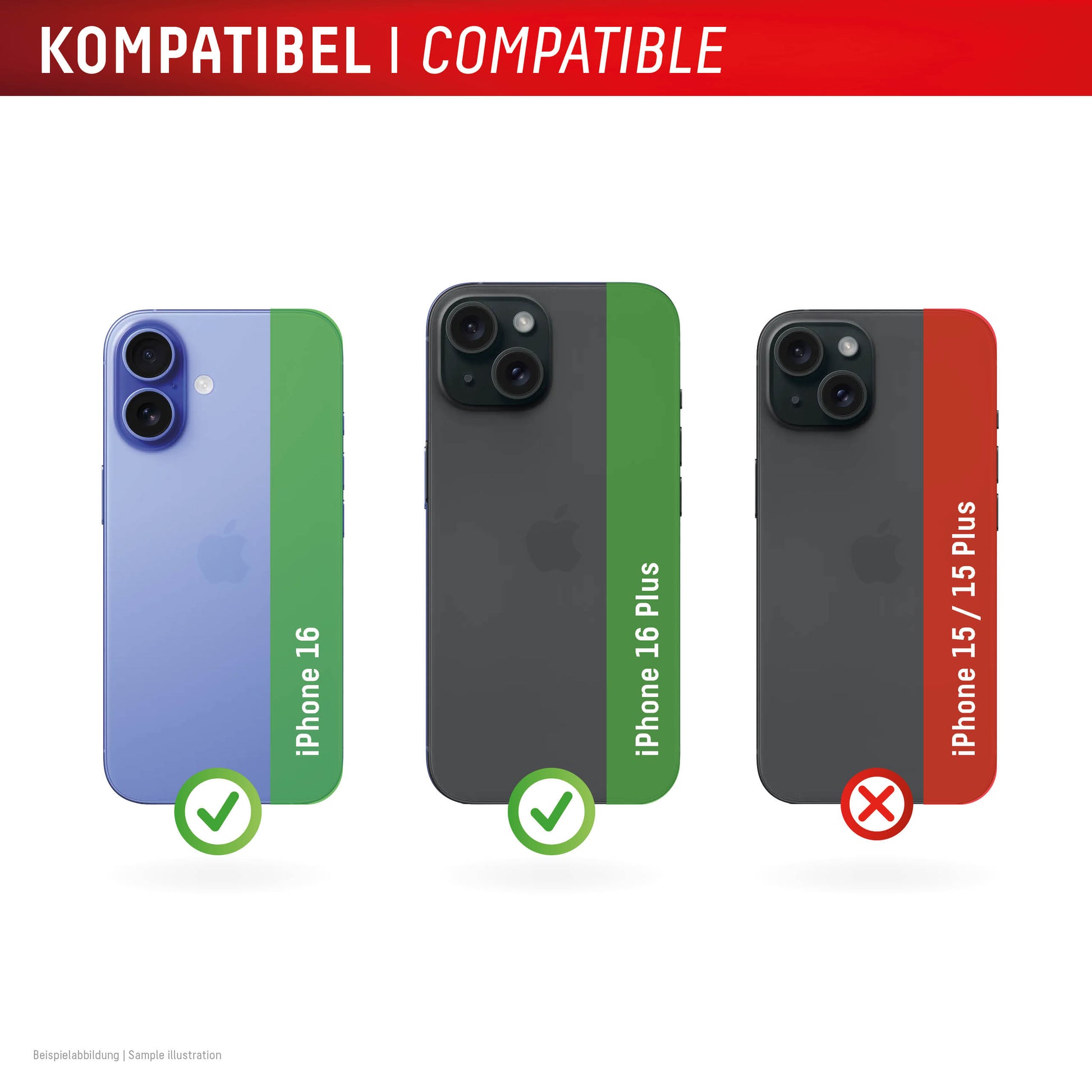 E.V.I. Displayschutz (Panzerglas), 10H – für iPhone 16/16 Plus