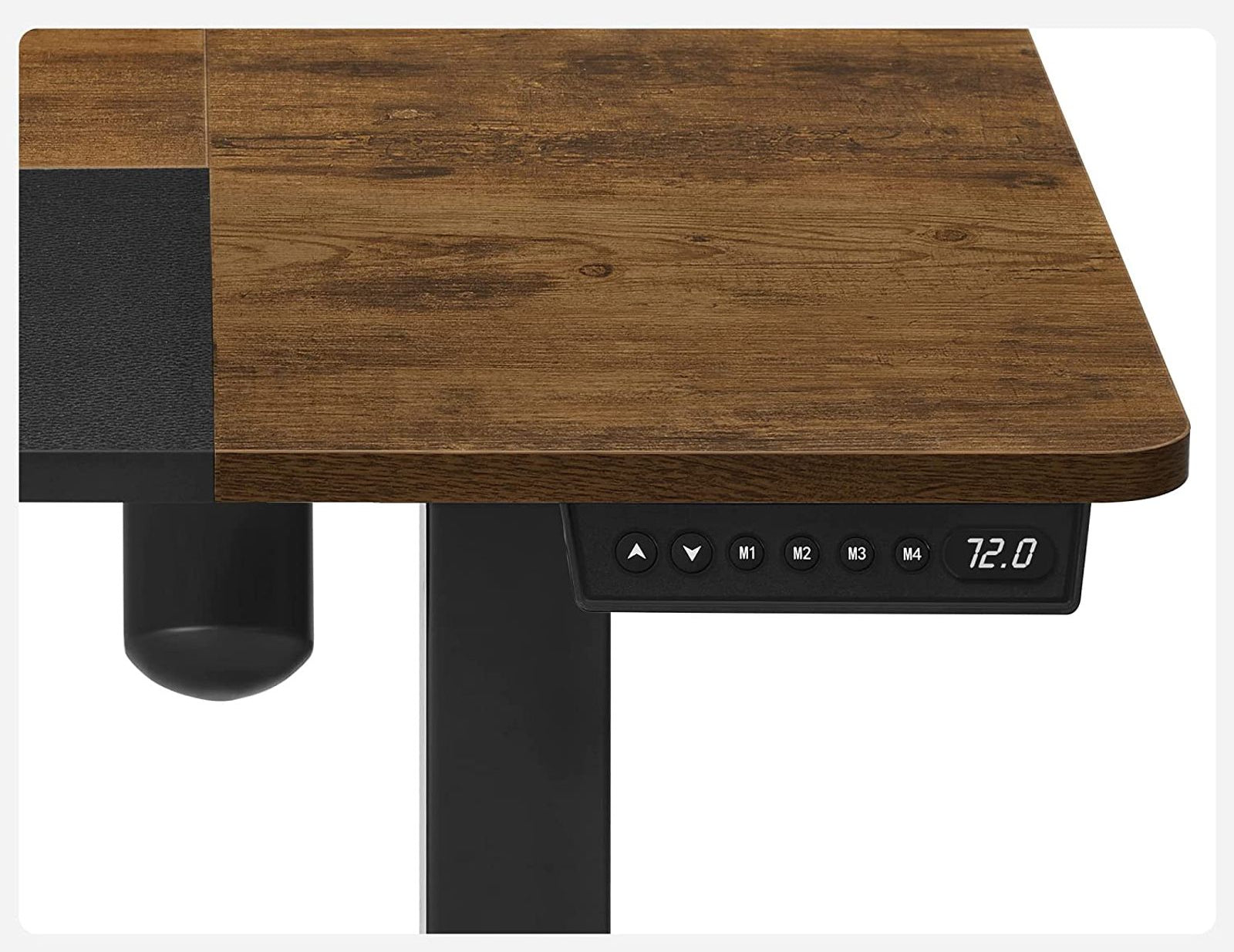 Songmics Stehtisch – 140 × 60 × 120 cm – Braun