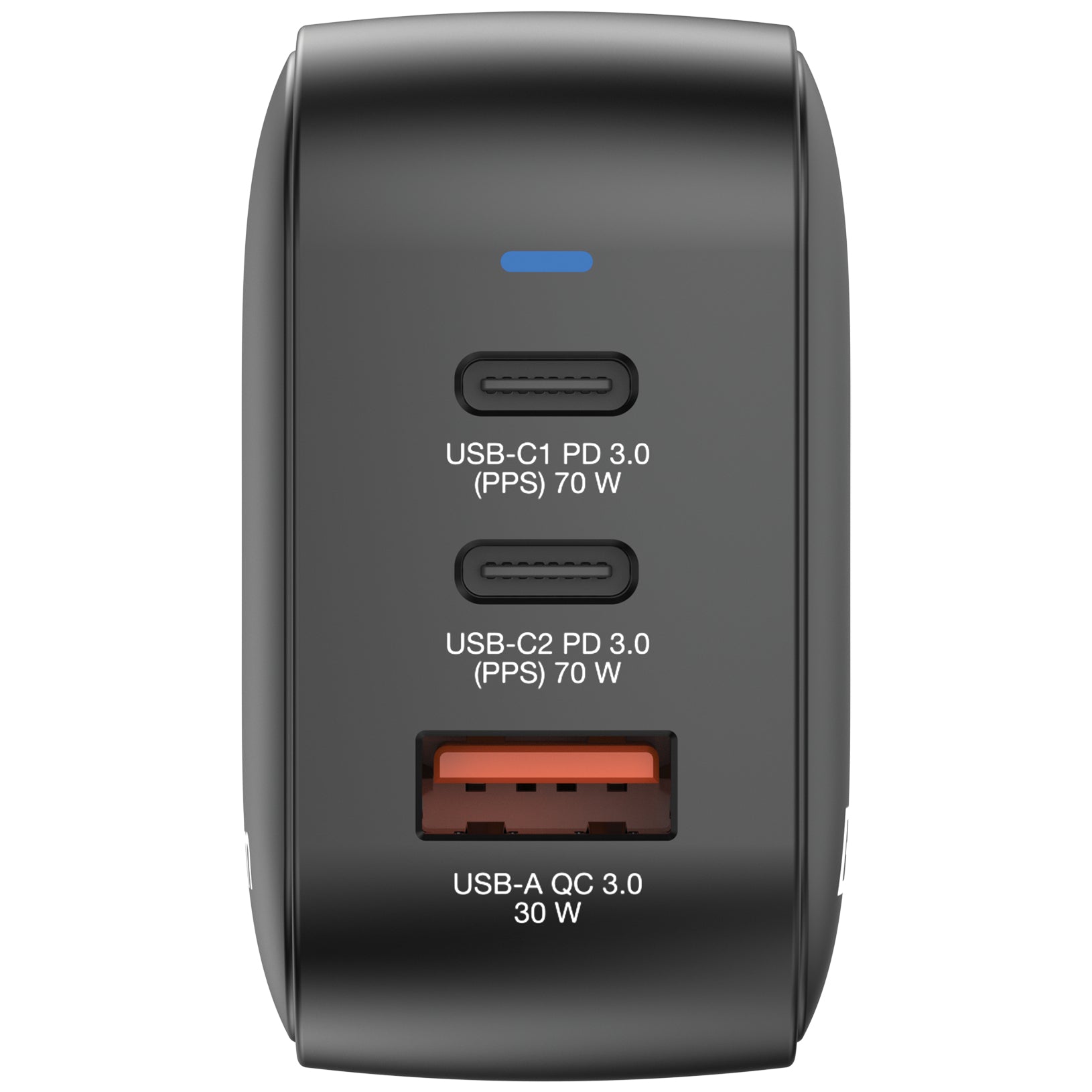 Verbatim Mini GaN Ladegerät 70 W USB-Ladegerät – USB-C×2, USB-A×1 – PD, PPS, QC 3.0