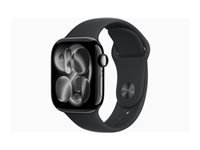 Apple Watch S11 – Smartwatch – 39 mm, GPS, OLED, 50 m, Schwarz, Bandgrösse M/L, Sportarmband