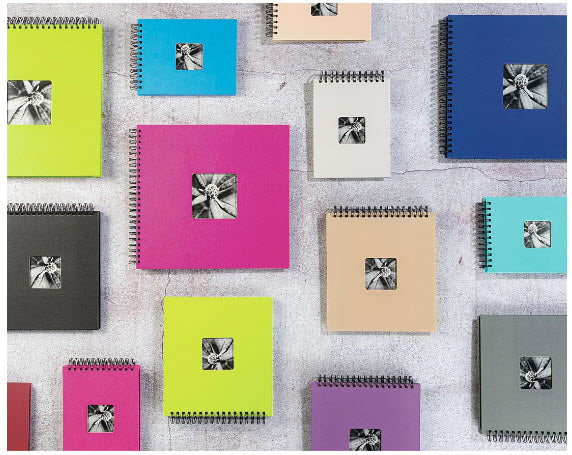 Hama Fotoalbum Wiro Fine Art – blau, mit Pergaminzwischenblättern, Papier, 360 × 320 mm