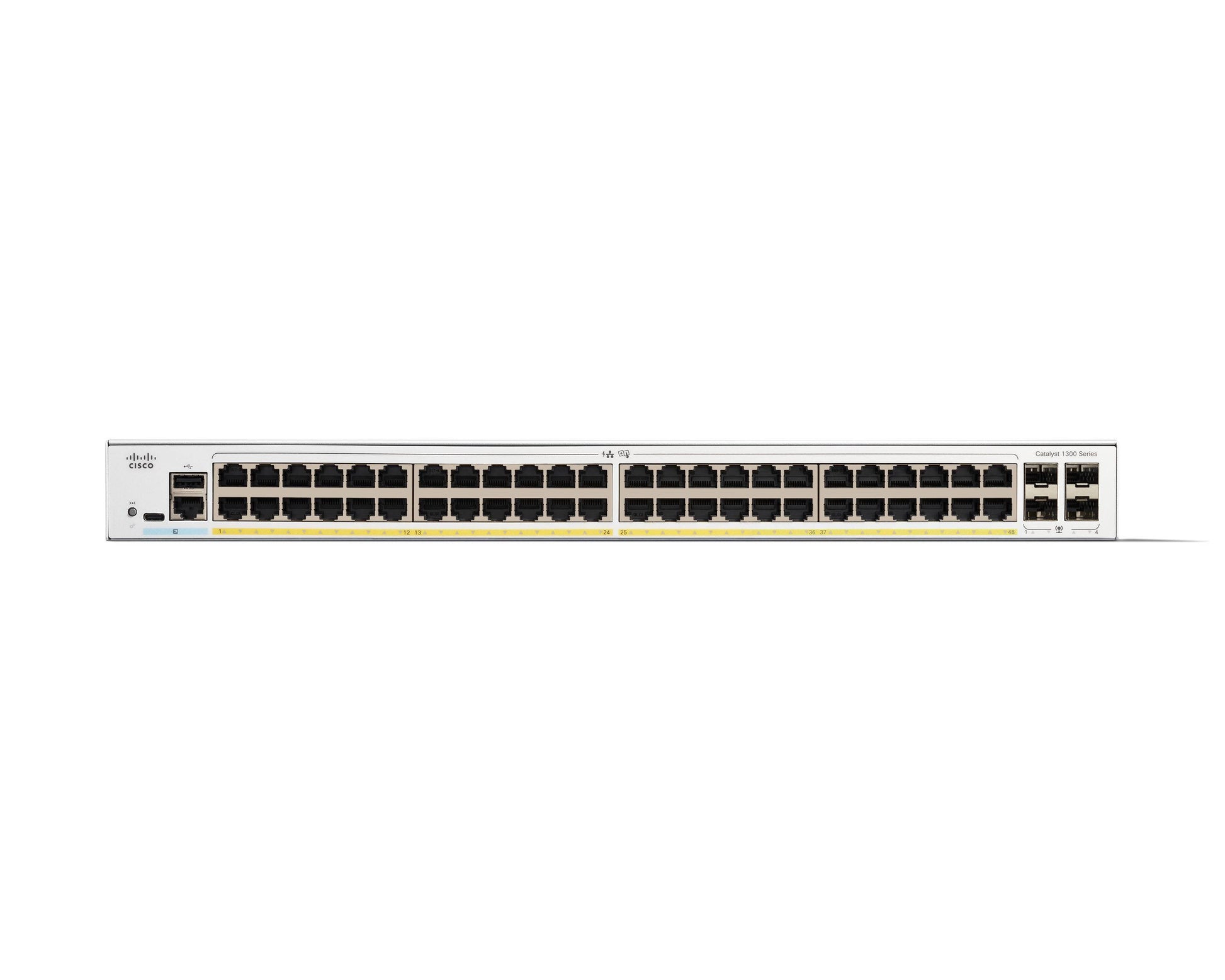 Cisco C1300-48FP-4G – Managed Switch – 48×GbE, 4×SFP, L2/L3, PoE