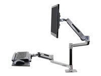 Ergotron WorkFit-LX – Monitorarm, bis 42", 3,2–11,3 kg, höhenverstellbar, neigbar, schwenkbar, drehbar