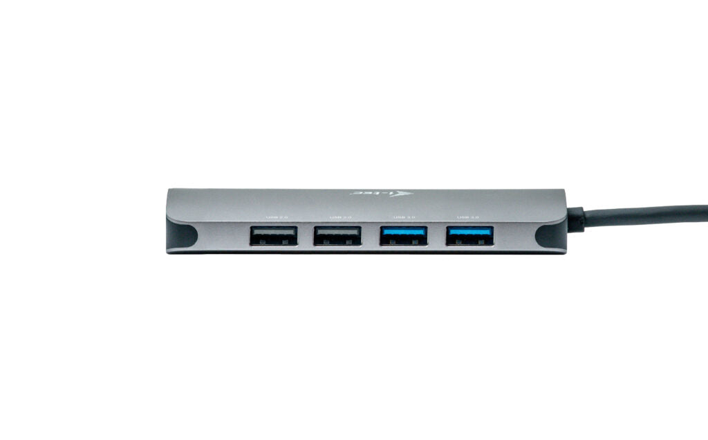 i-tec Metal Nano Dockingstation – USB-C, 2× HDMI, 4× USB-A, 2× USB-C, 100 W PD, GbE, für Windows/Mac/ChromeOS