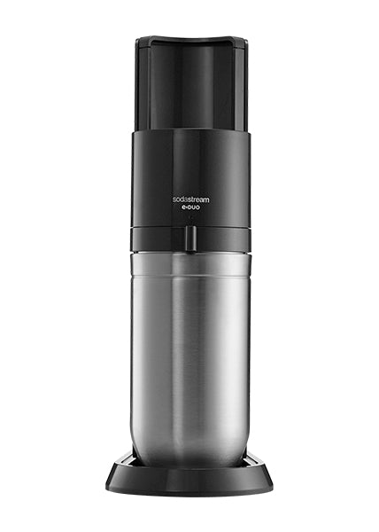 SodaStream E-DUO – Wassersprudler, mit 60-l-Zylinder, Metall/Kunststoff, Schwarz/Edelstahl